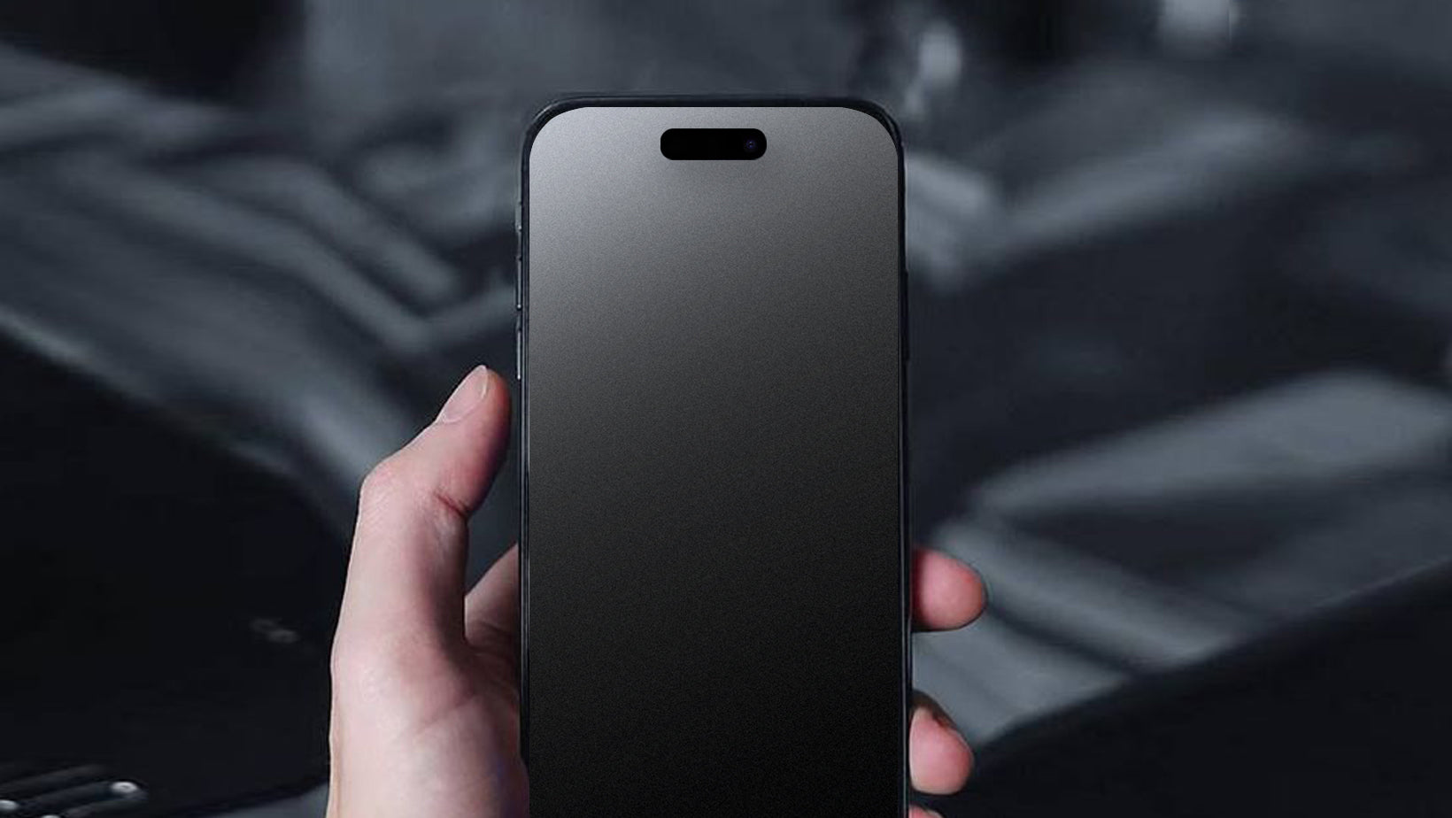 screen protector looks grainy