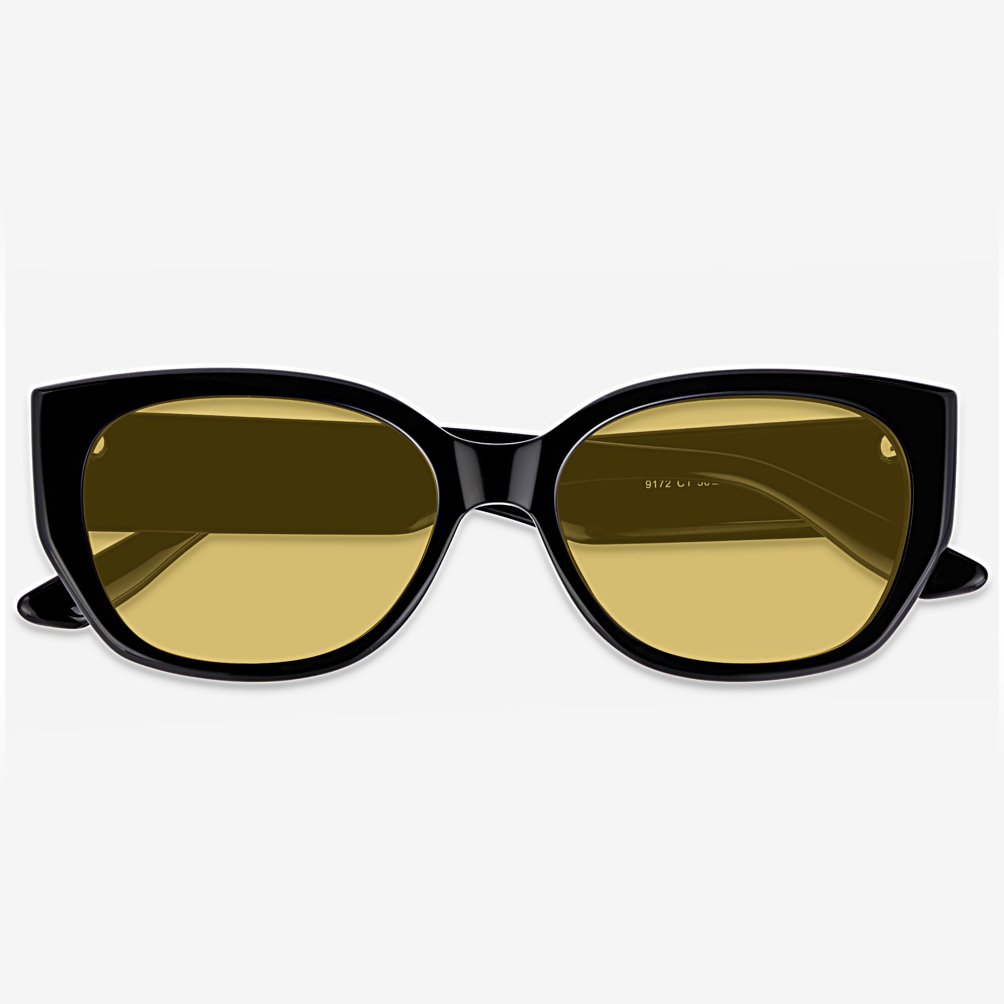 Bold Black Cat Eye Frames Sunglasses