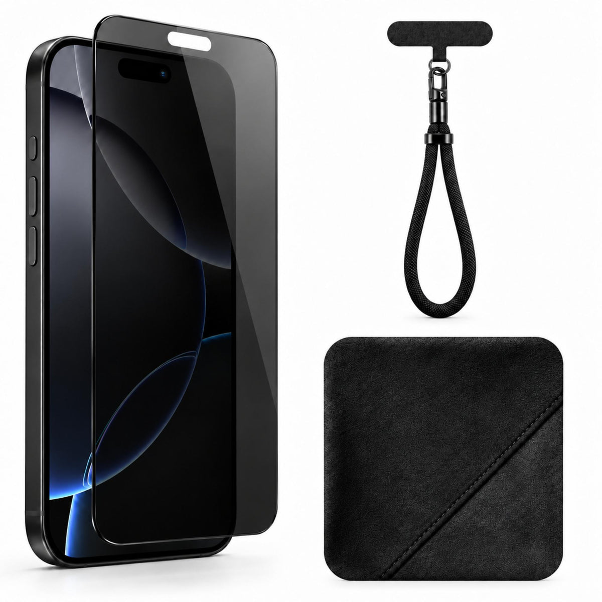 Halloween Bundle 10 : Screen Protector + Phone Strap + Microfiber Cleaning Cloth