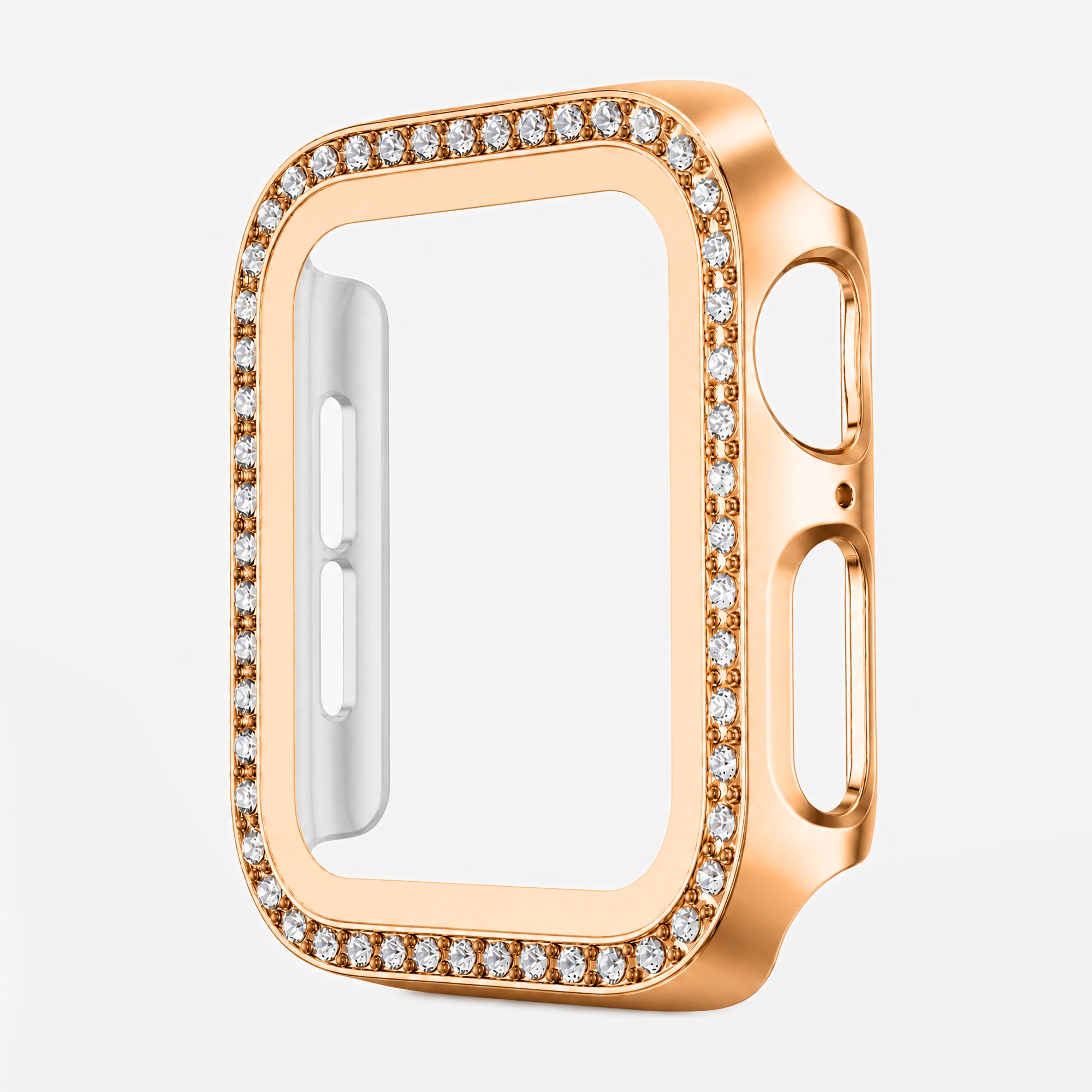 Rhinestone Tempered Glass Case for Apple Watch