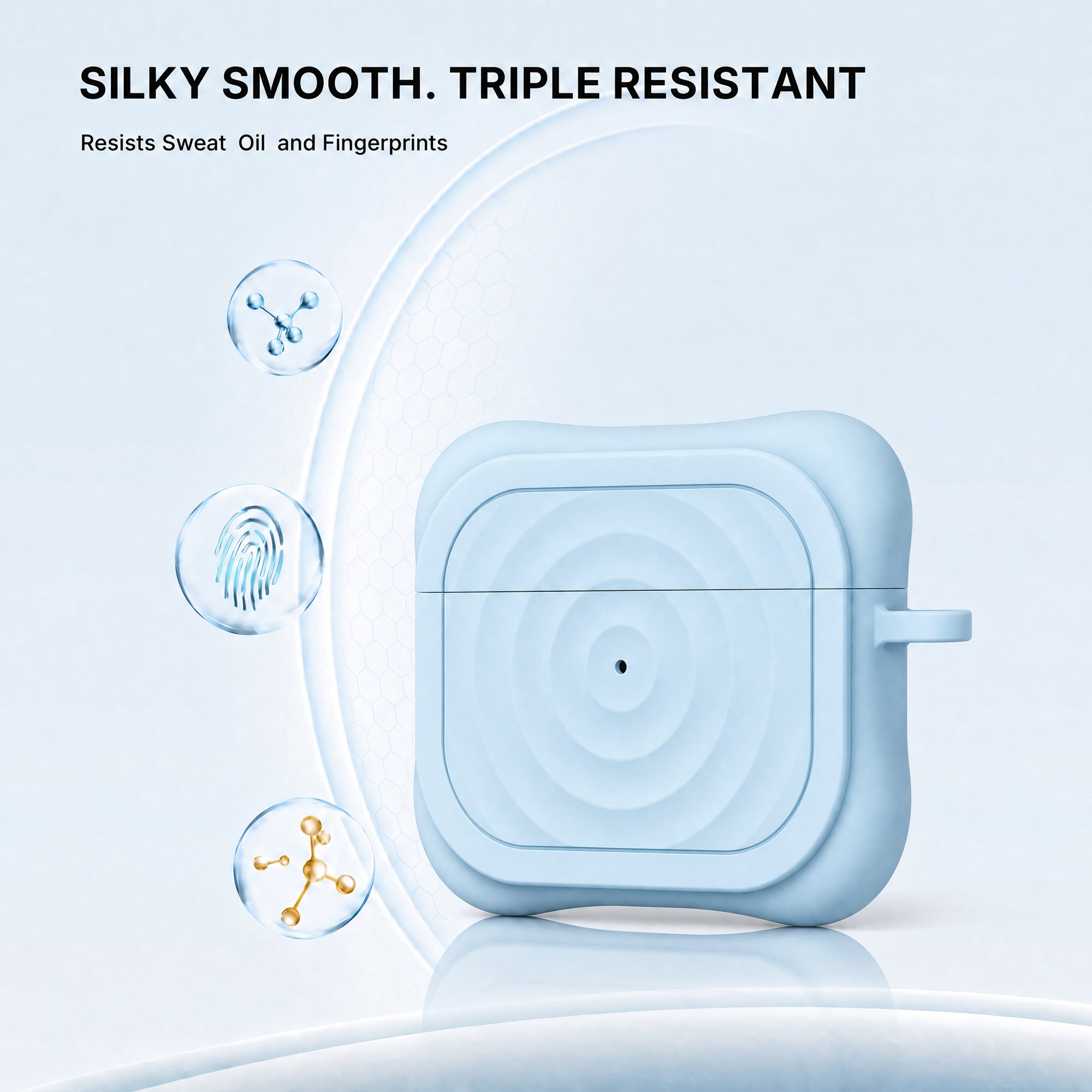 Ripple Texture Silicone Case for AirPods 4