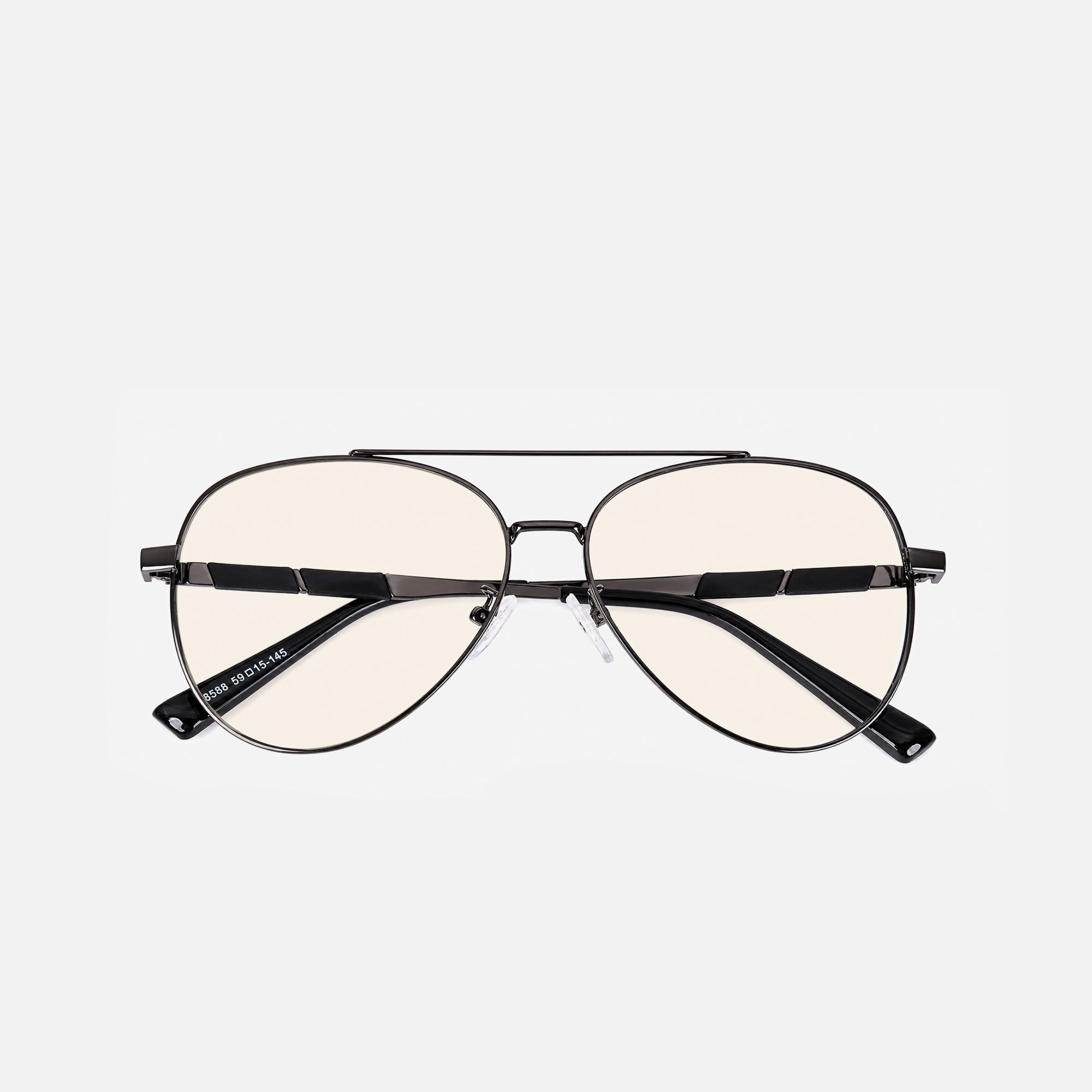 Amalfi Titanium Aviator Blue Light Glasses