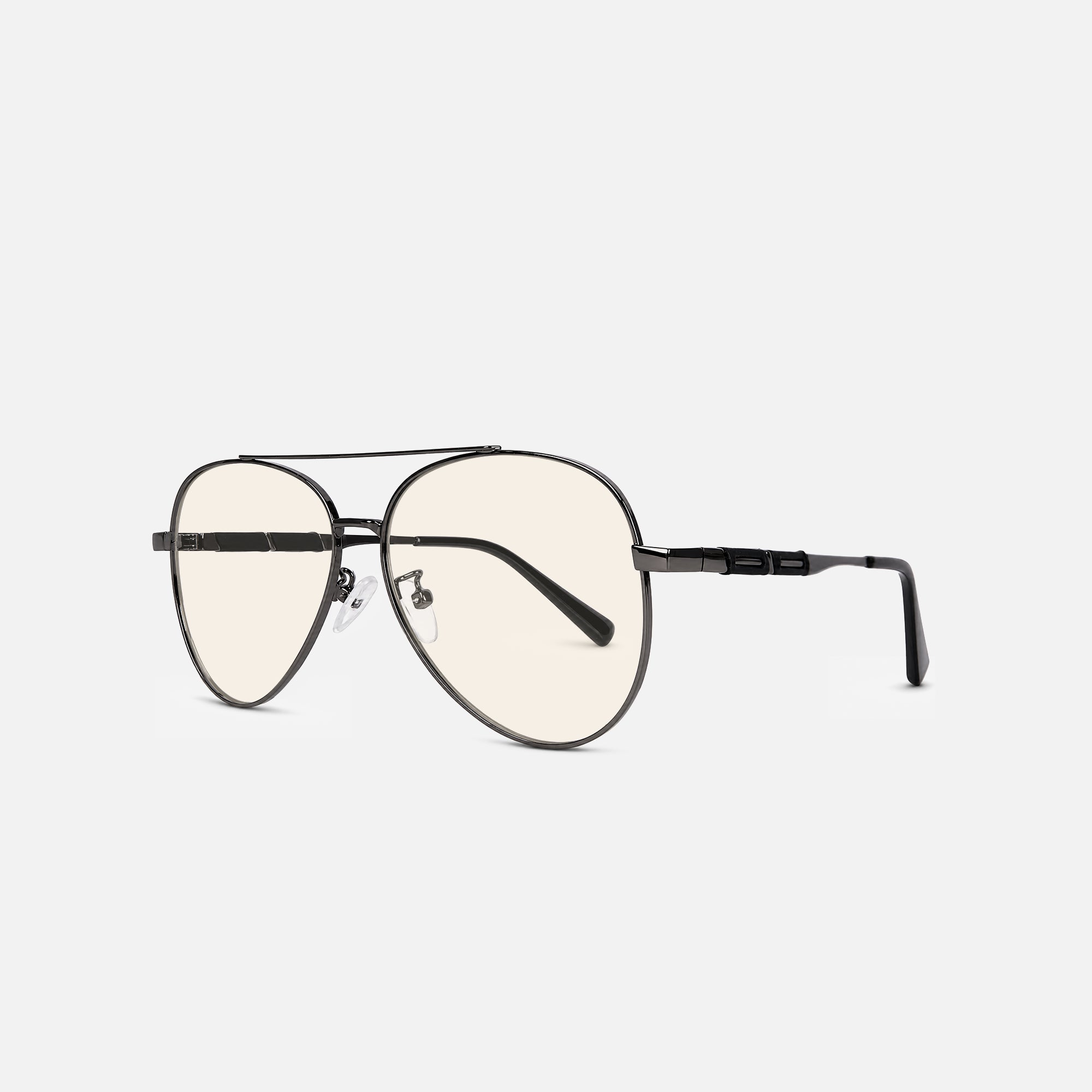 Amalfi Titanium Aviator Blue Light Glasses