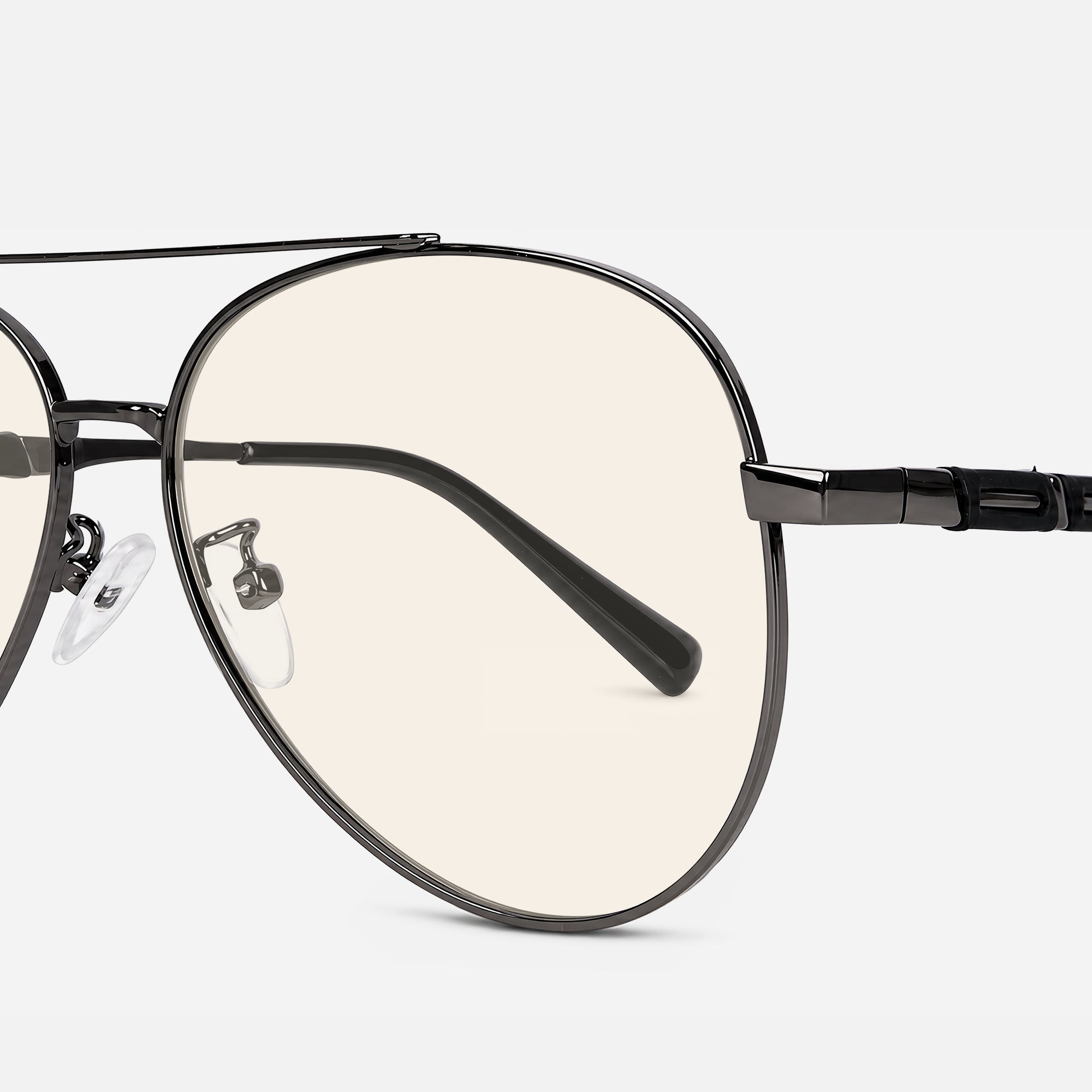 Amalfi Titanium Aviator Blue Light Glasses