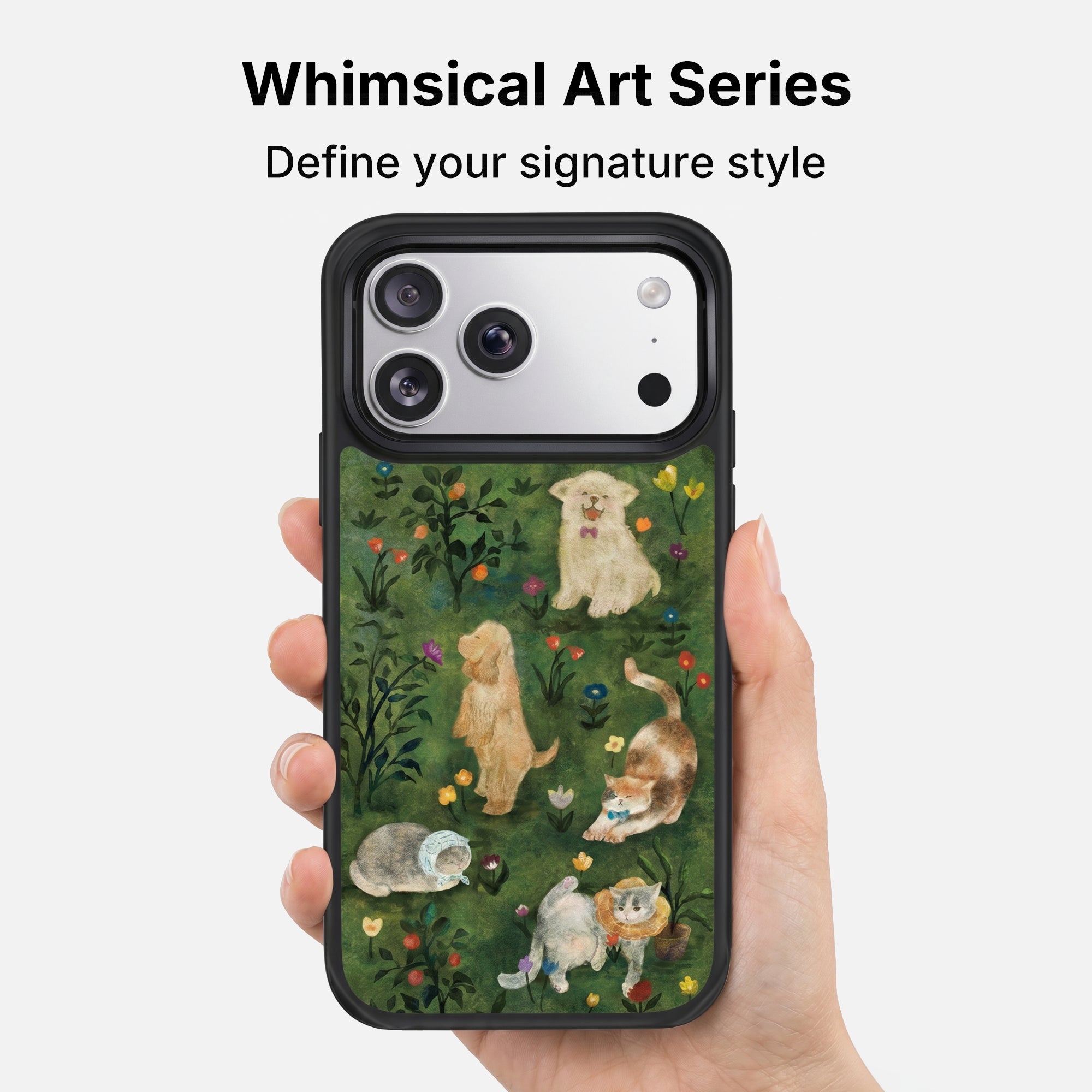 Animal Garden Green iPhone Case
