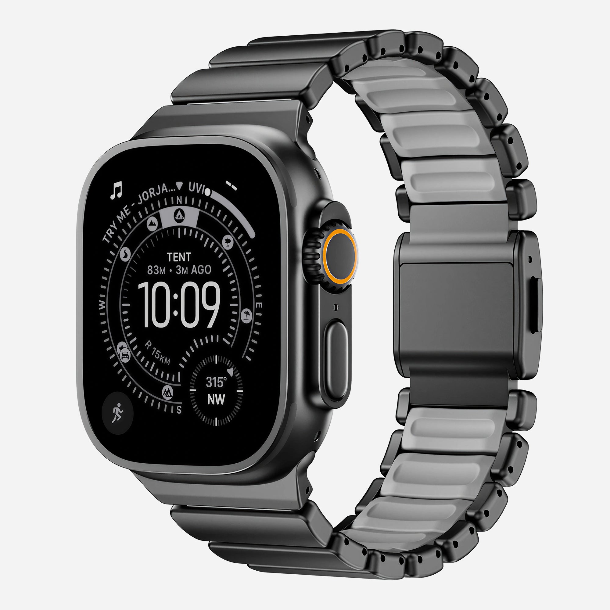 Titanium Silicone Hybrid Band for Apple Watch