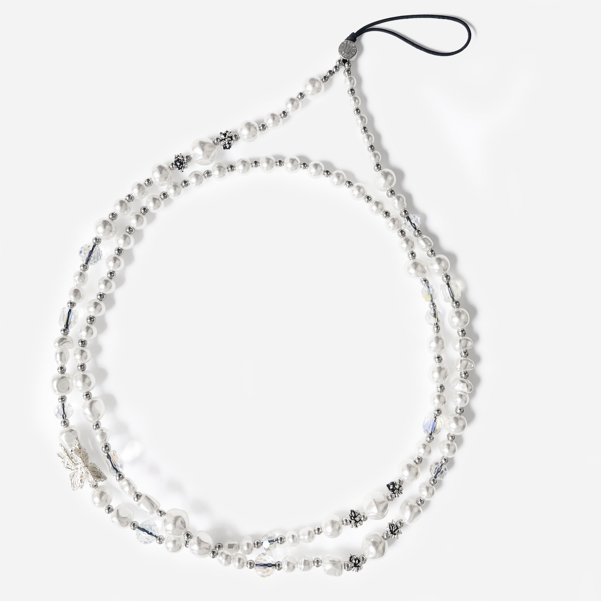 Butterfly Pearl Crossbody Phone Straps