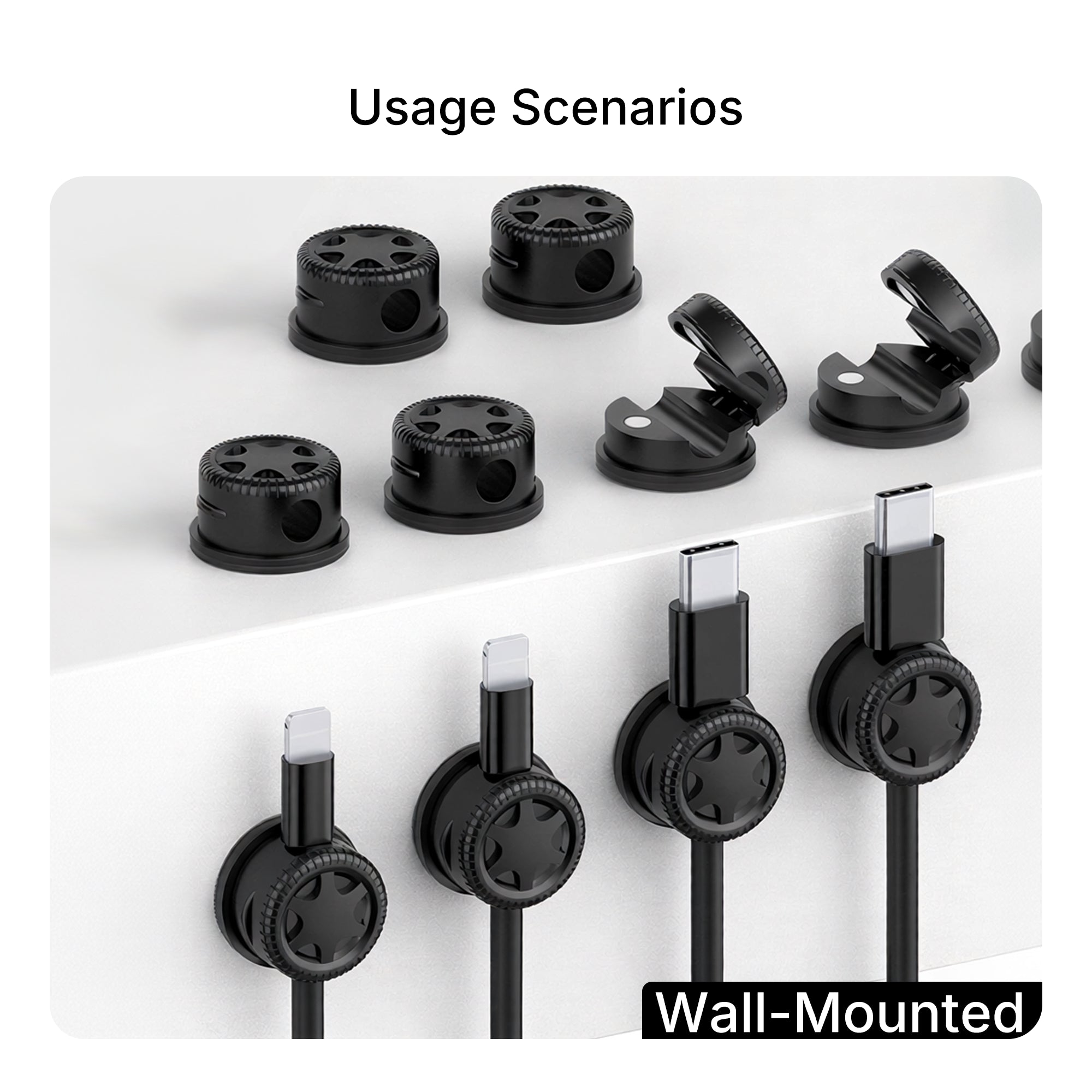 Desk Magnetic Management Cable Clips