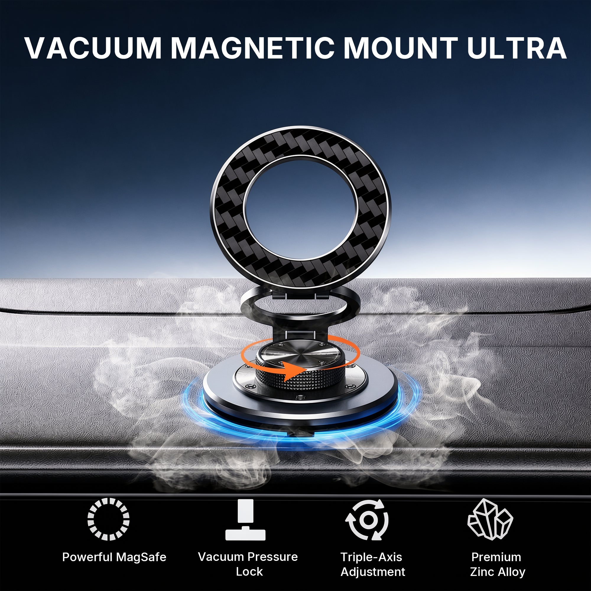 Premium Metal Magnetic Car Phone Mount