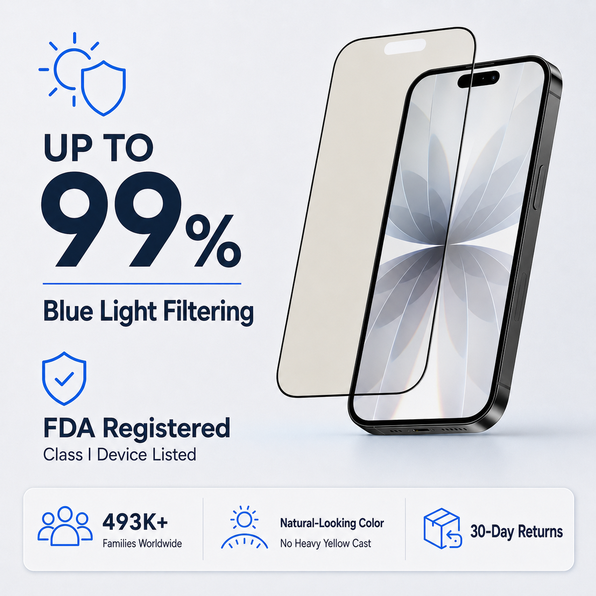Ultra HD Glass Screen Protector for iPhone 17