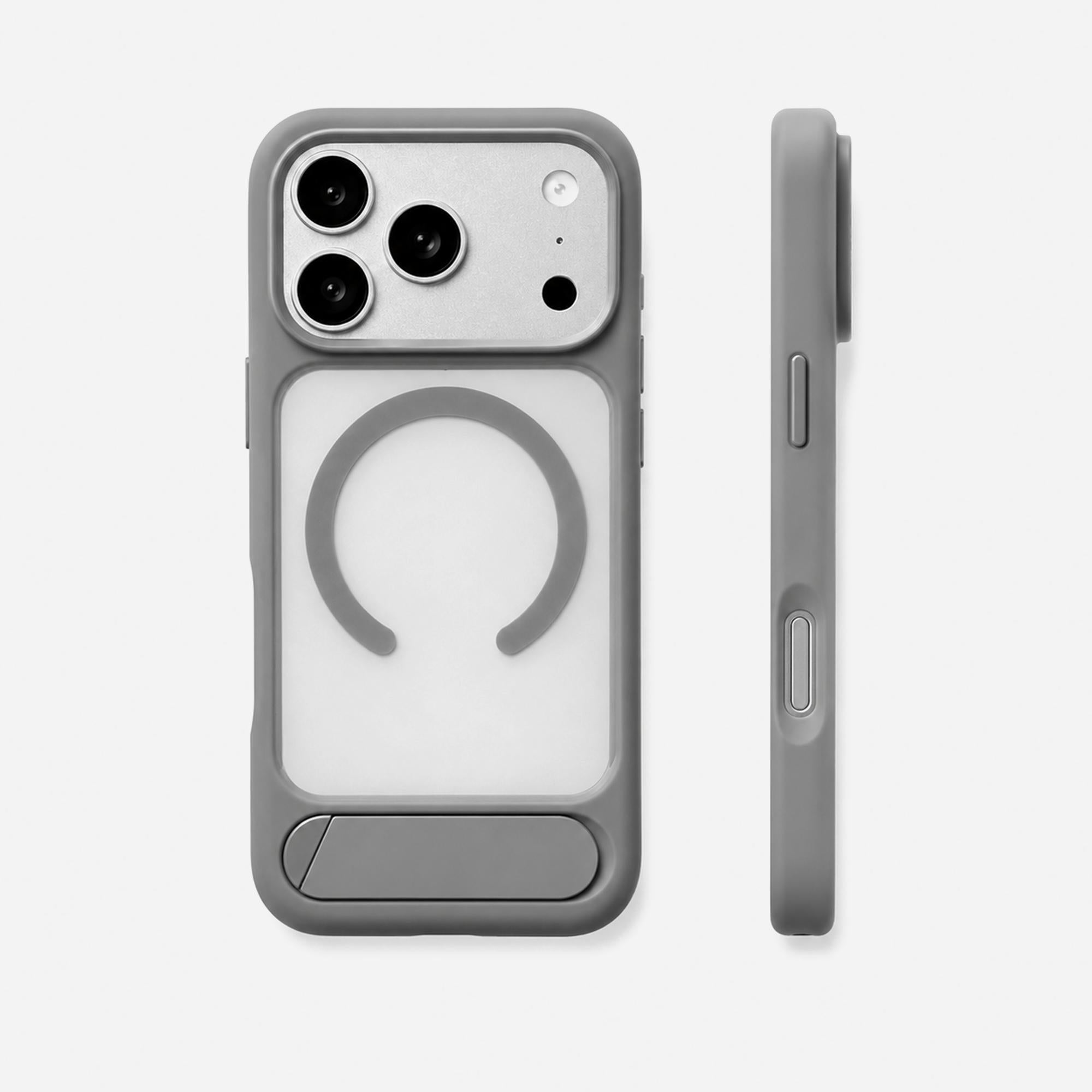 Matte Magnetic Kickstand iPhone Case