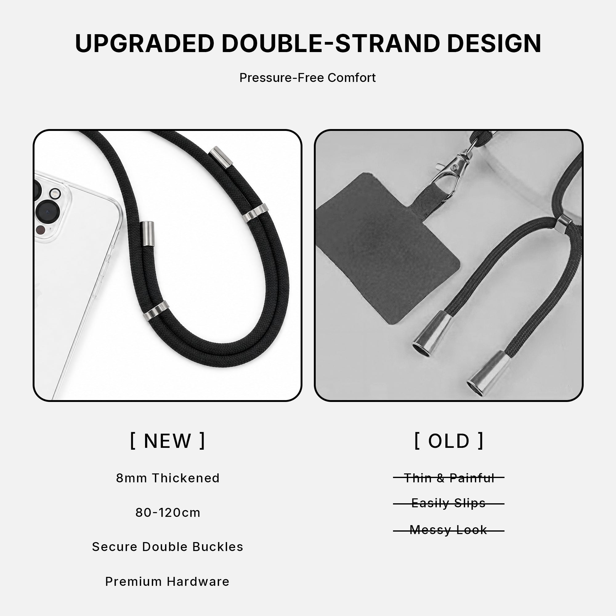 Adjustable Necklace & Crossbody Phone Strap