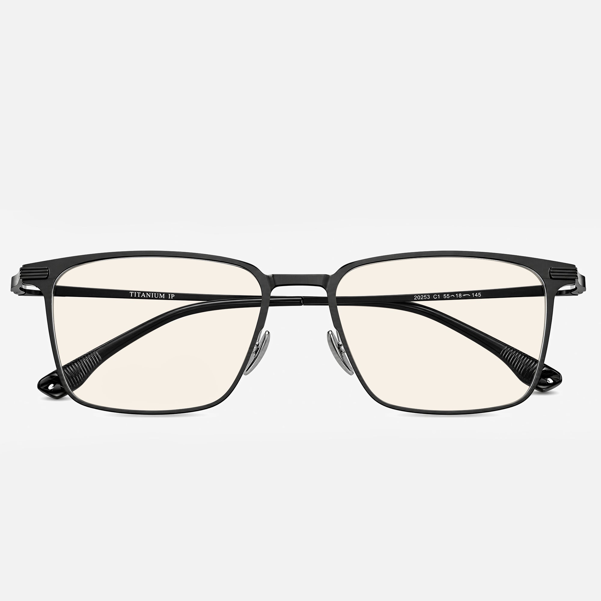 Parma Titanium Square Blue Light Glasses
