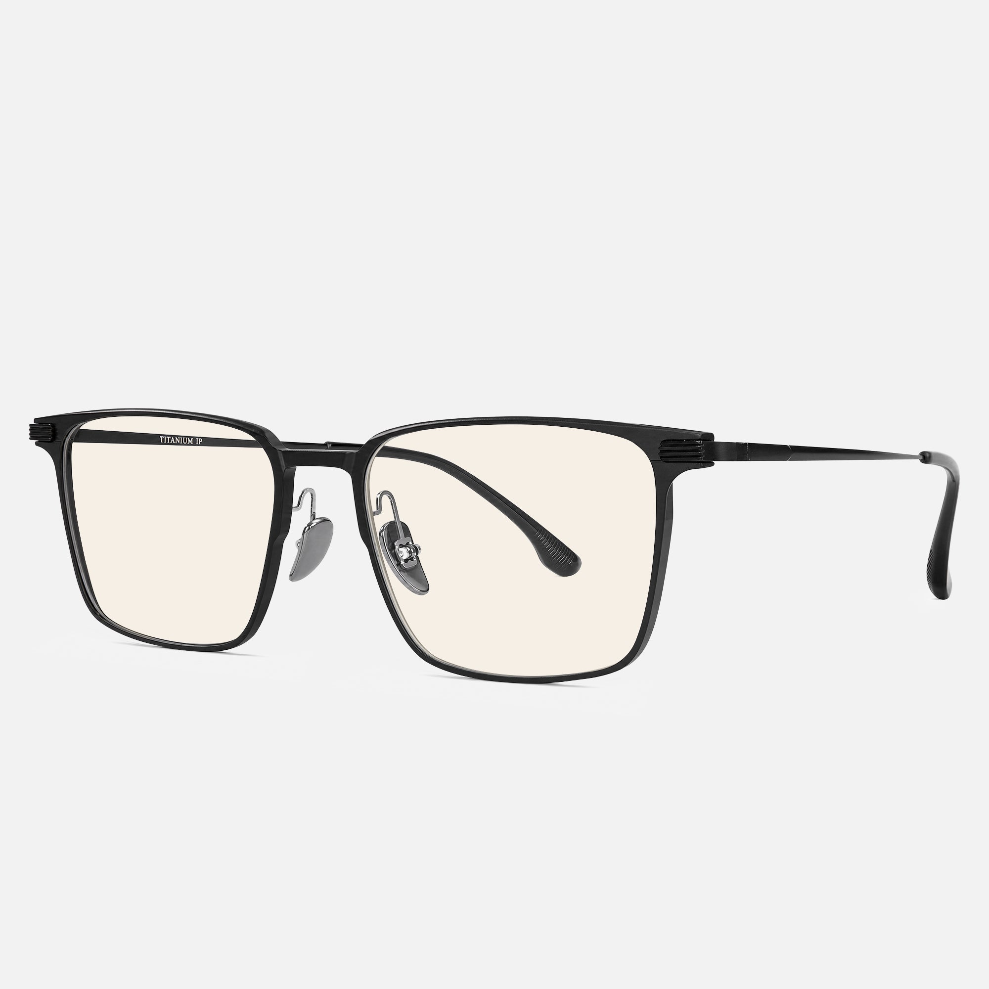 Parma Titanium Square Blue Light Glasses