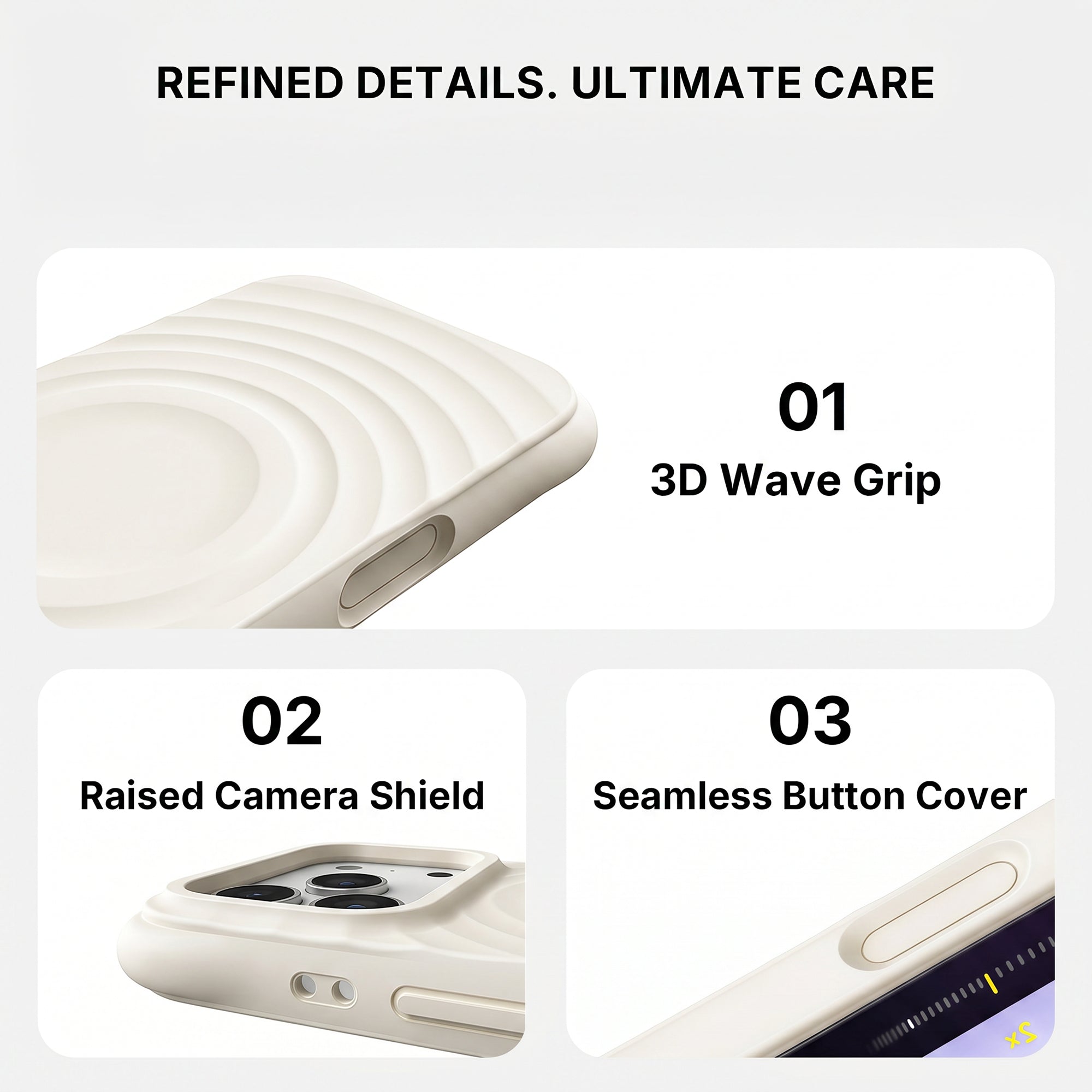 Ripple Texture Silicone iPhone Case