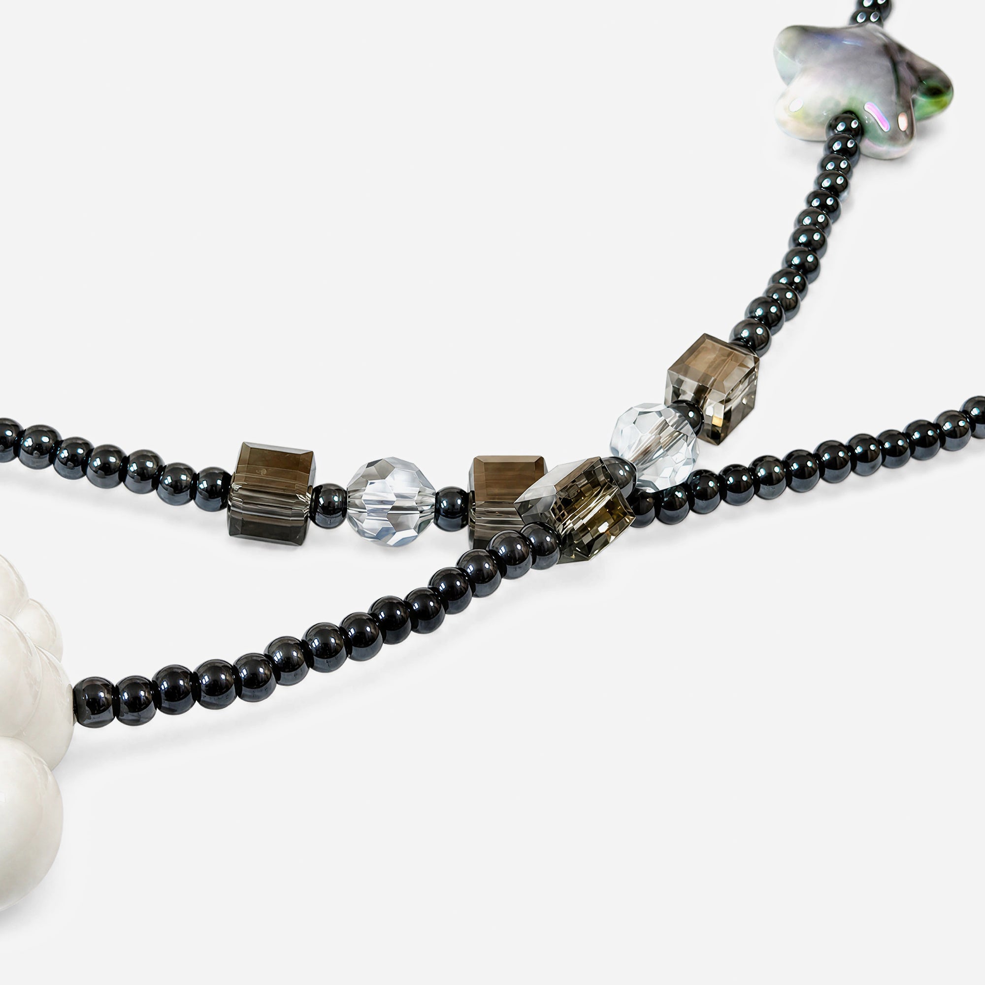 Star & Cloud Beaded Crossbody Phone Strap
