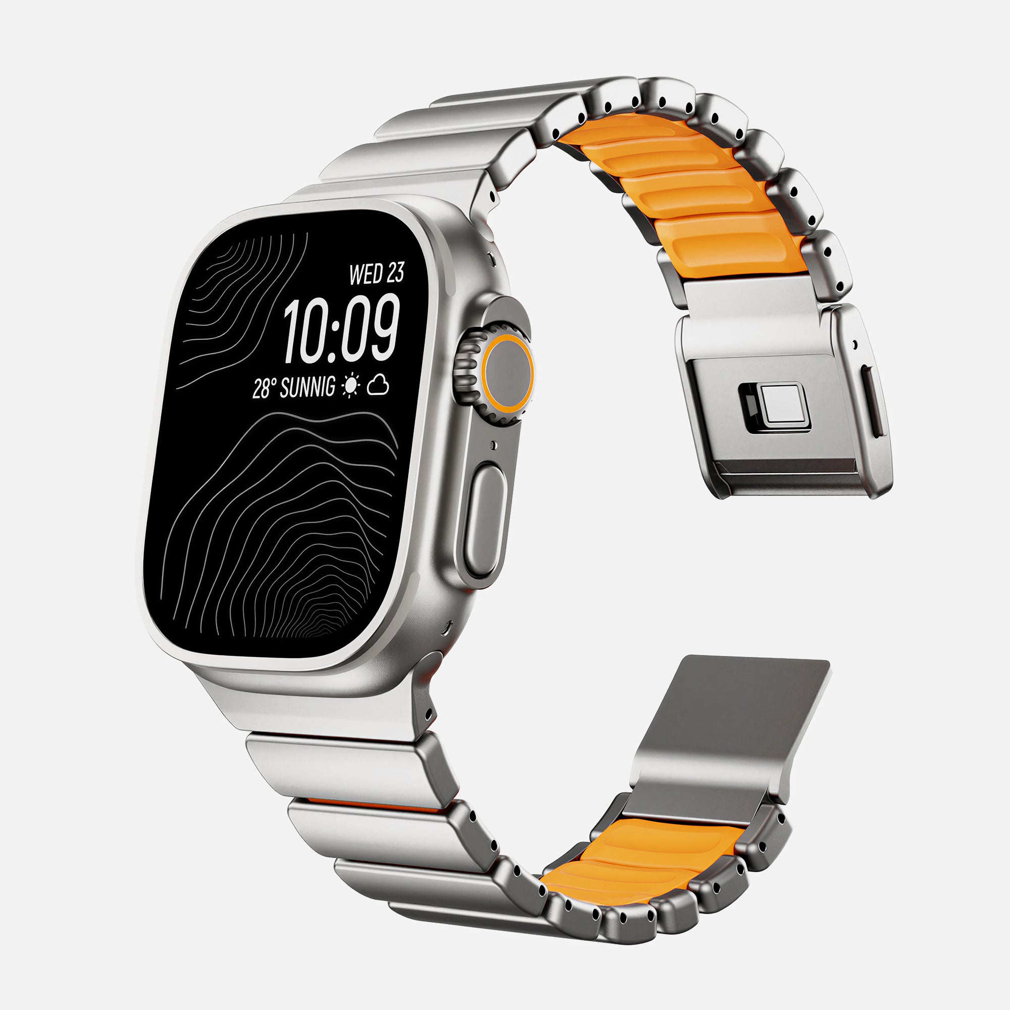 Titanium Silicone Hybrid Band for Apple Watch
