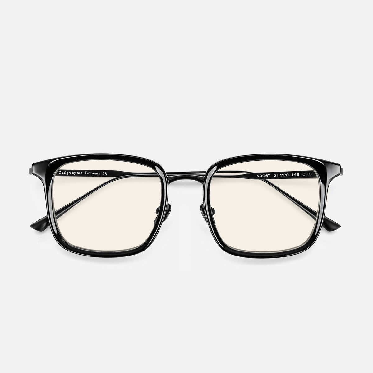 Siena Titanium Rounded-Square Blue Light Glasses