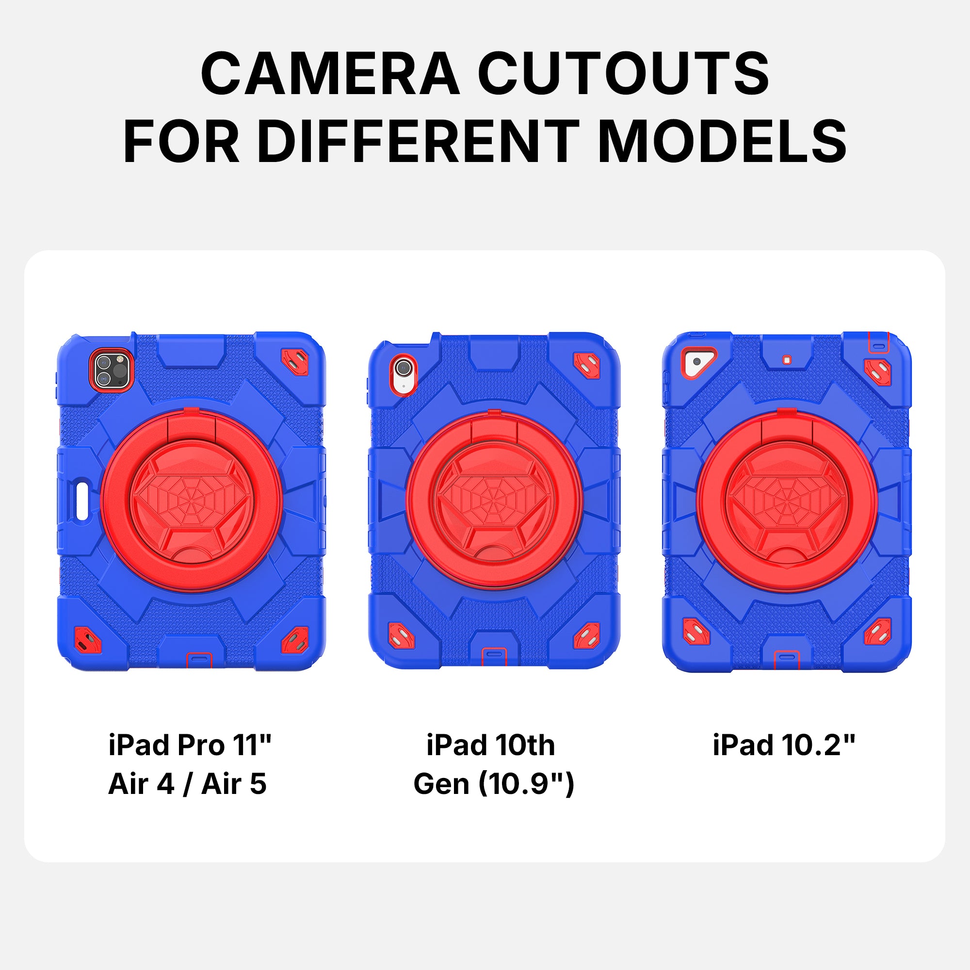 Kids Case for iPad - Red Blue