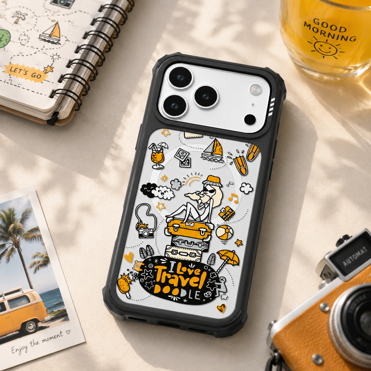 Travel Doodles iPhone Case for 17 / PRO / PRO MAX