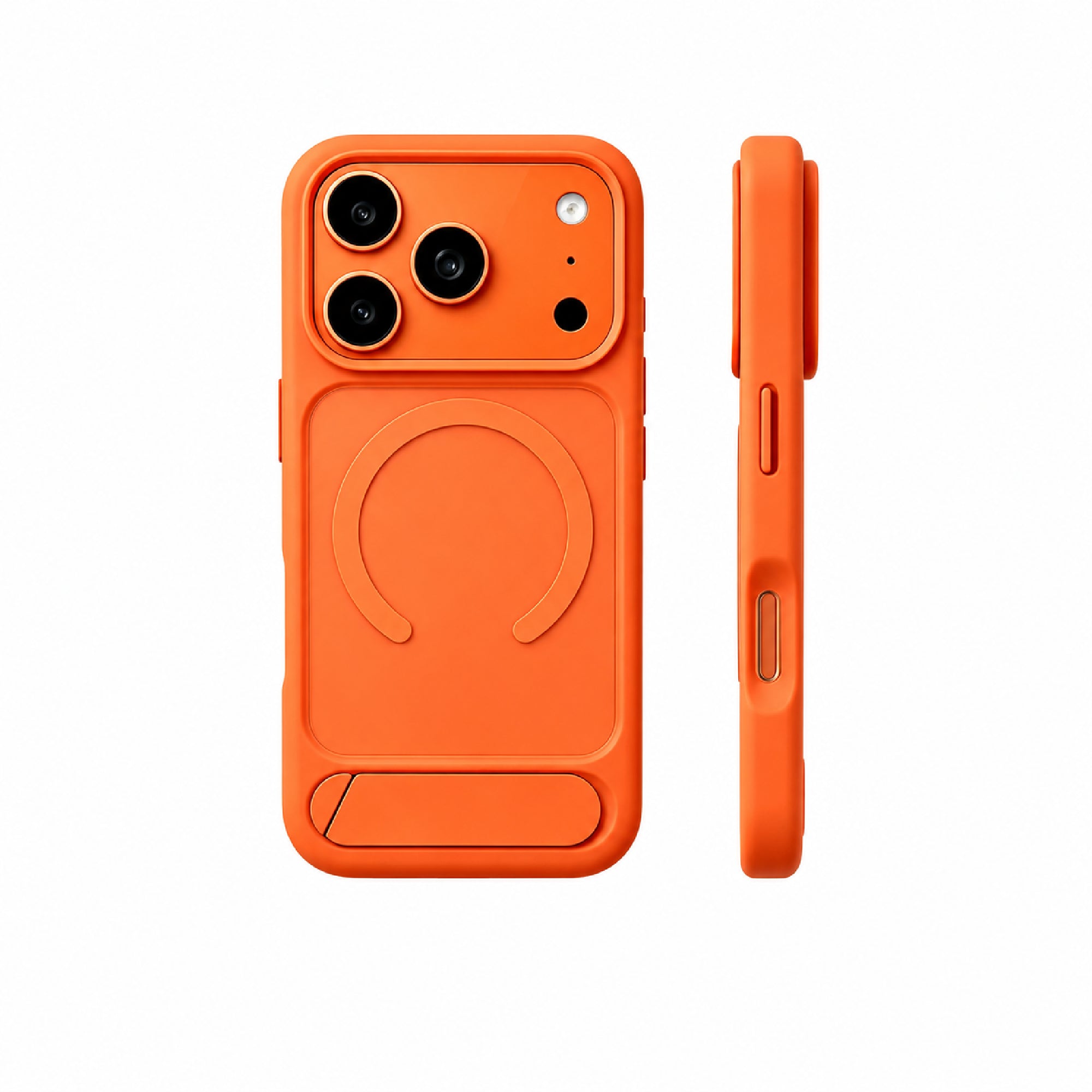 Matte Magnetic Kickstand iPhone Case