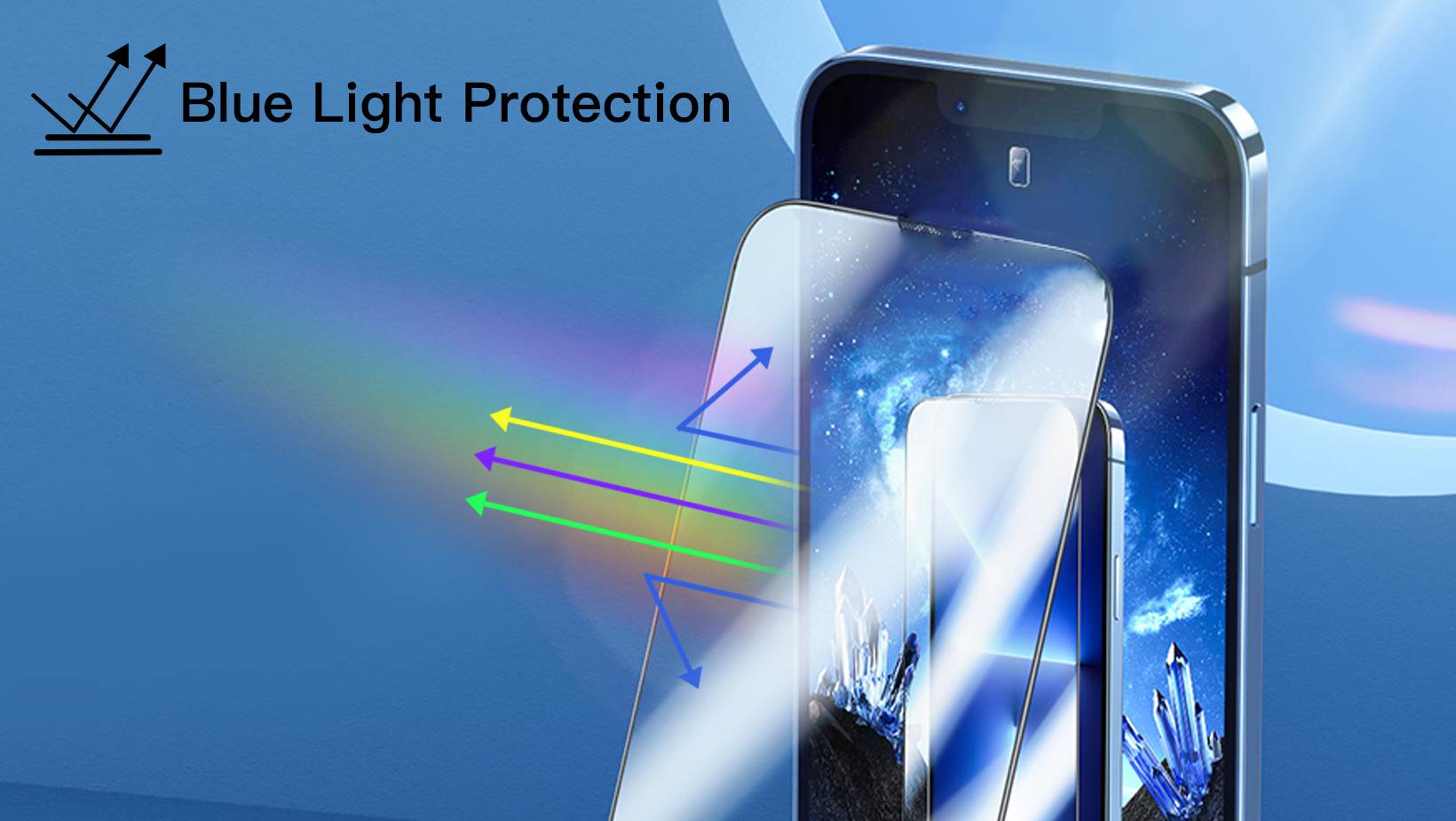 Blue Light Filter Screen Protector for iPhone 16/Pro - PERFECTSIGHT