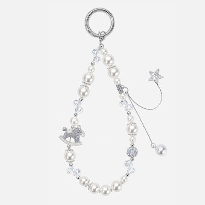 Pearl Rocking Horse Phone Strap