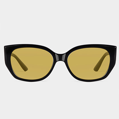 Bold Black Cat Eye Frames Sunglasses