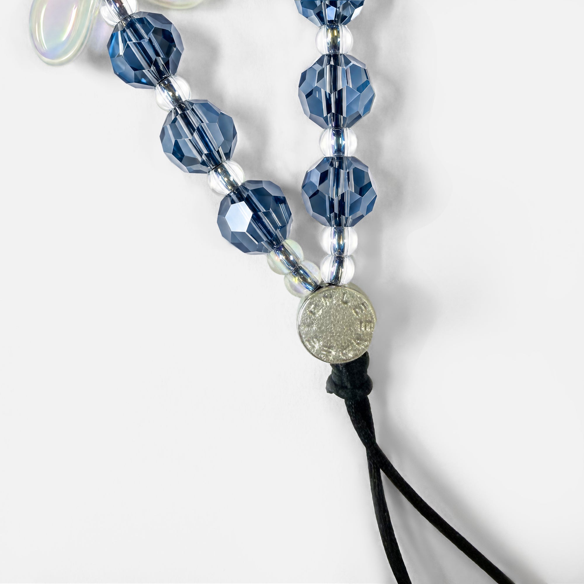 Blue Butterfly Crystal Phone Charm