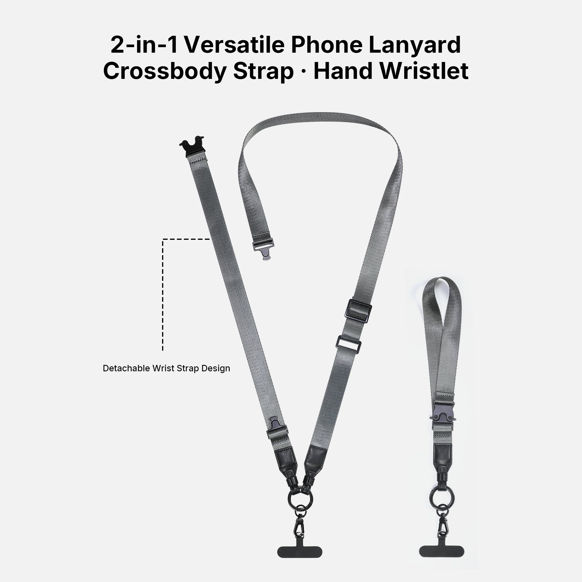 Adjustable  2 in 1 Utility Crossbody Phone Strap