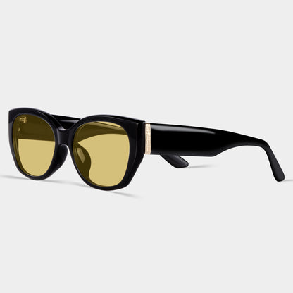 Bold Black Cat Eye Frames Sunglasses