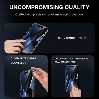 Anti Reflective & Anti Glare Matte Glass Screen Protector for iPhone 16 PLUS