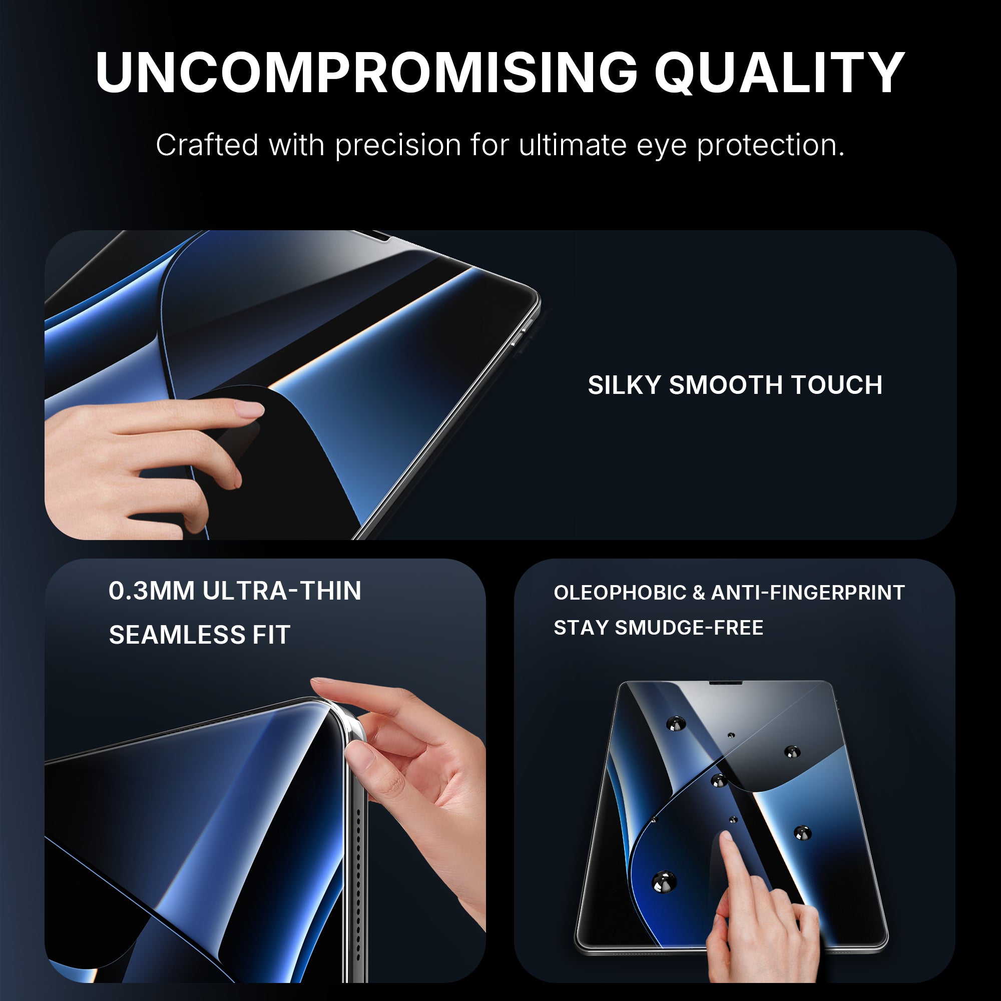 Anti Refective & Anti Glare Glass Screen Protector for 13-inch iPad Air 6/7 (2024-2025)