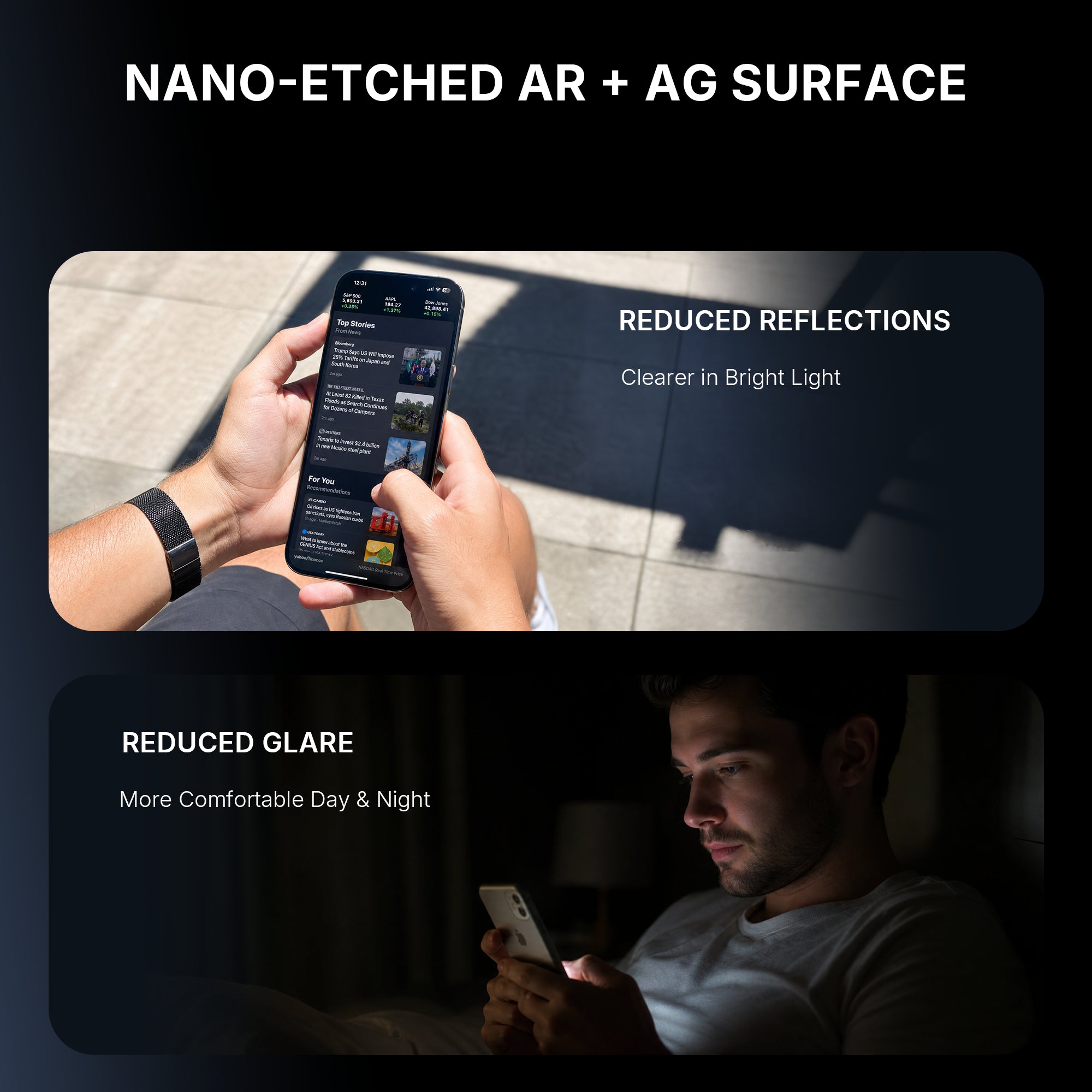 Anti Refective & Anti Glare Glass Screen Protector for 13-inch iPad Air 6/7 (2024-2025)