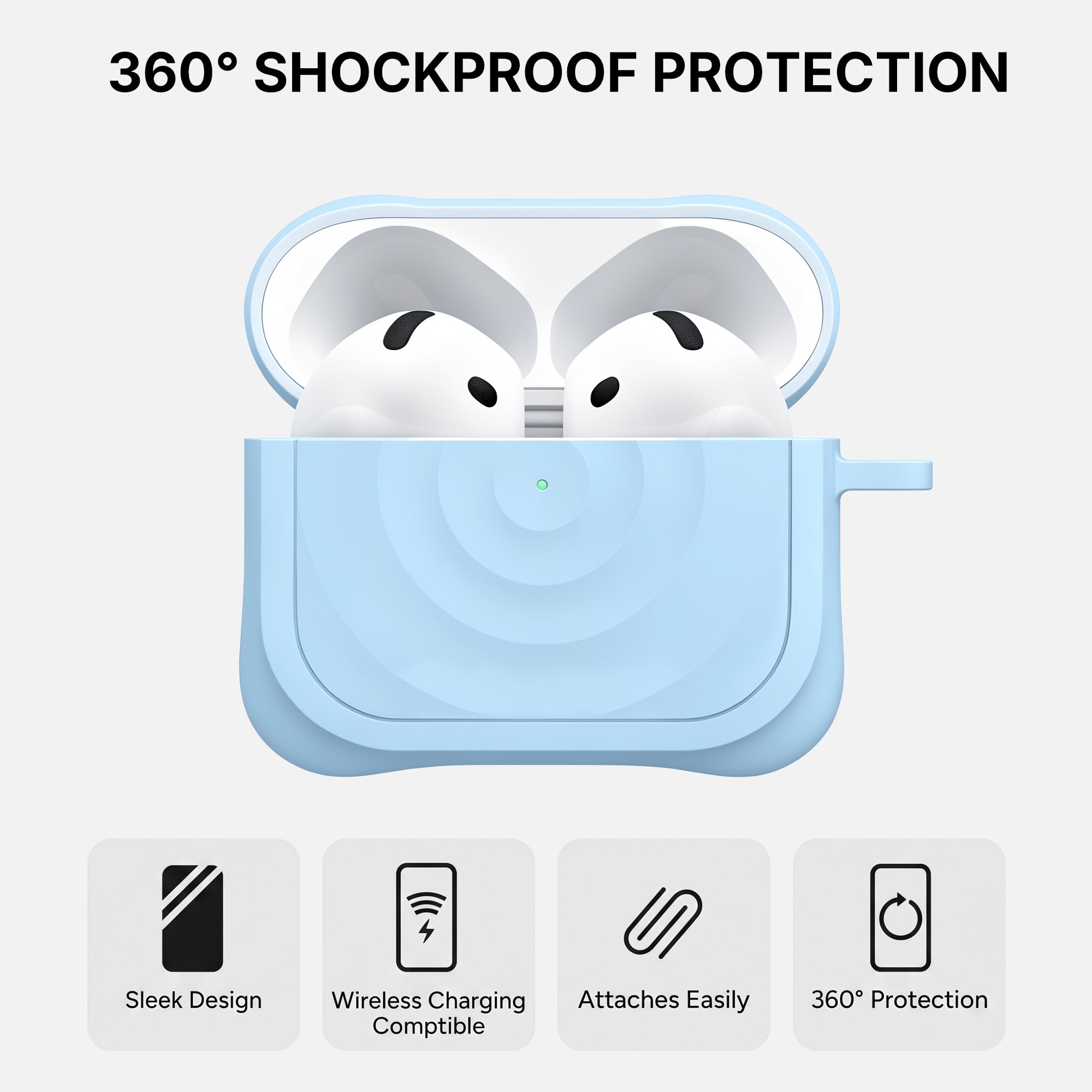 Ripple Texture Silicone Case for AirPods 4