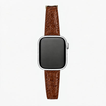 Alligator Grain Leather Band for Apple Watch