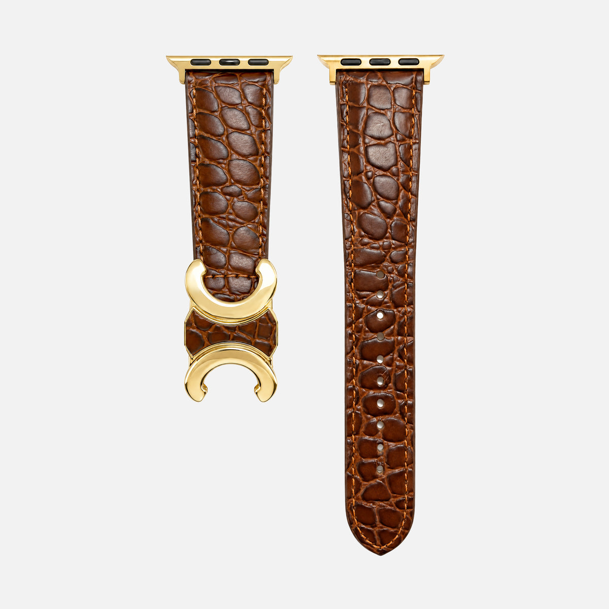 Alligator Grain Leather Band for Apple Watch