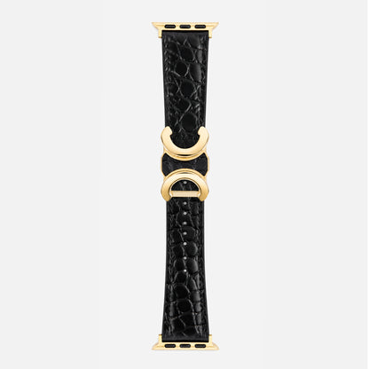 Alligator Grain Leather Band for Apple Watch