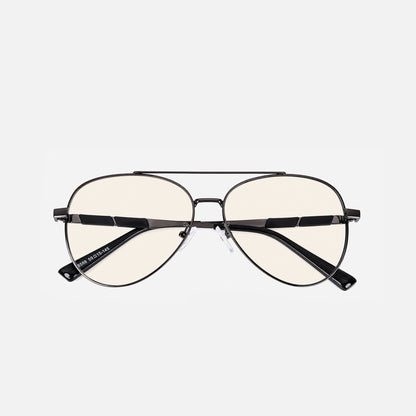 Amalfi Titanium Aviator Blue Light Glasses