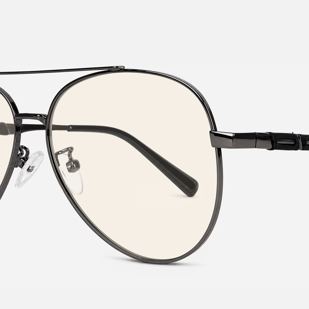 Amalfi Titanium Aviator Blue Light Glasses