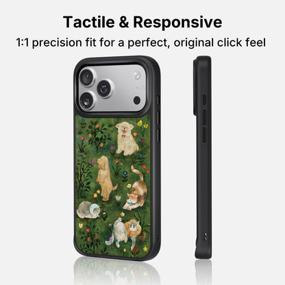 Animal Garden Green iPhone Case