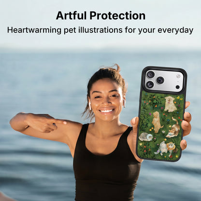 Animal Garden Green iPhone Case