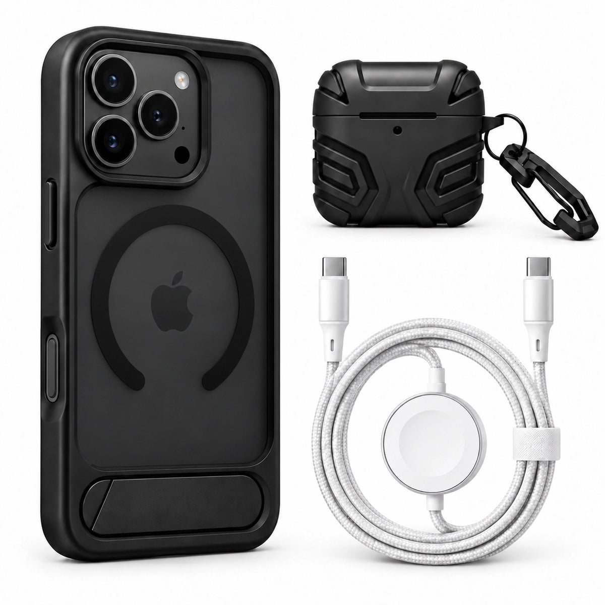 Halloween Bundle 2 : iPhone Case + AirPods Case + Cable