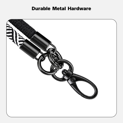 Black & White Patterned Crossbody Phone Strap