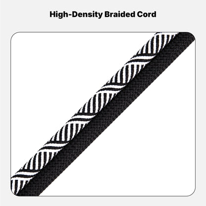 Black & White Patterned Crossbody Phone Strap