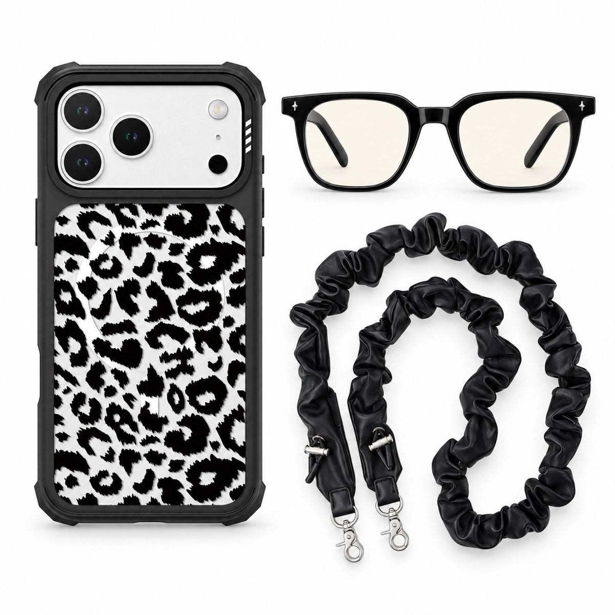 Halloween Bundle 8 : Glasses + iPhone Case + Phone Strap