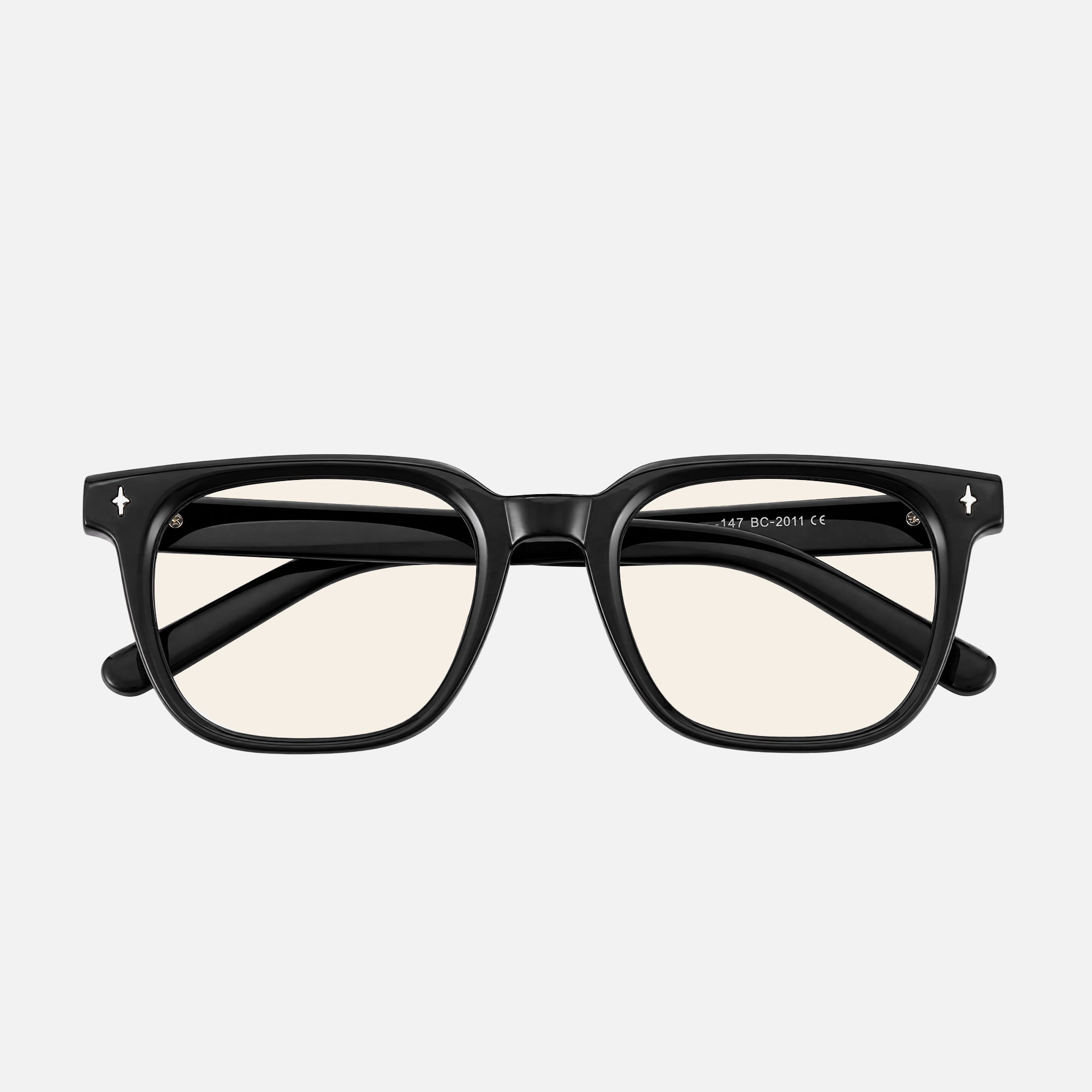 Bologna Square Acetate Blue Light Glasses