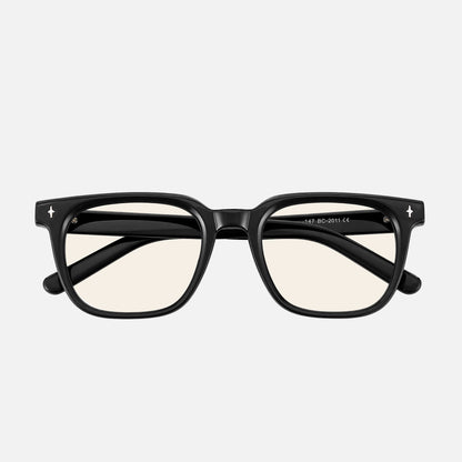 Bologna Square Acetate Blue Light Glasses