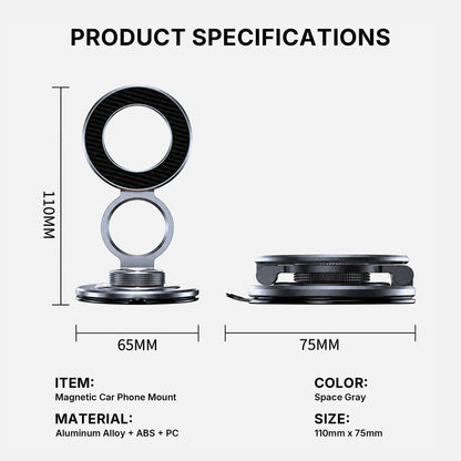 Premium Metal Magnetic Car Phone Mount