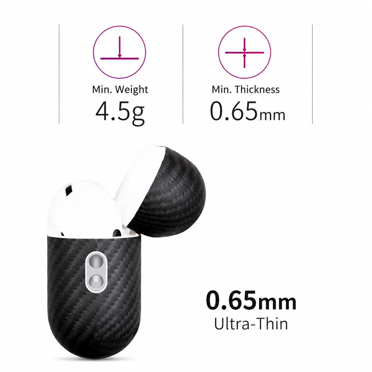 Carbon Fibre Case for AirPods 4 / Pro 2